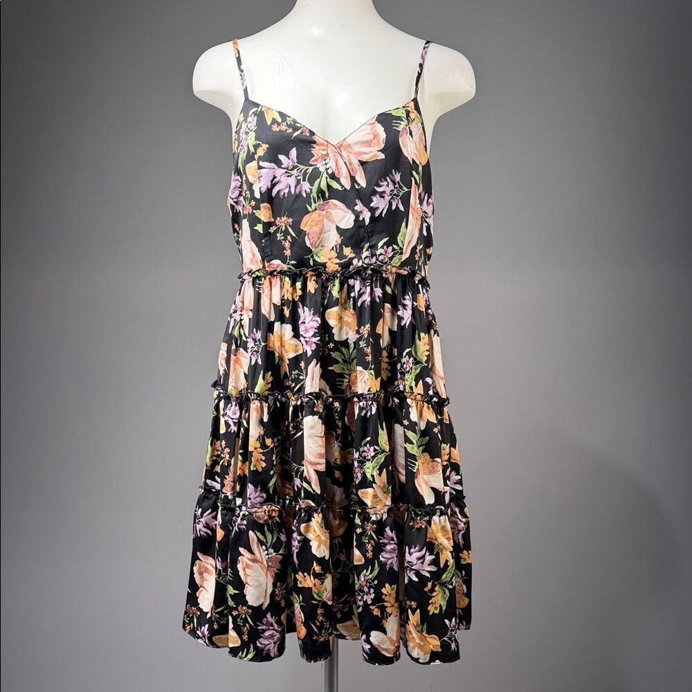 Umgee Black Floral Mini Dress (rack9)